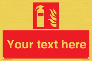 Custom Fire extinguisher Sign